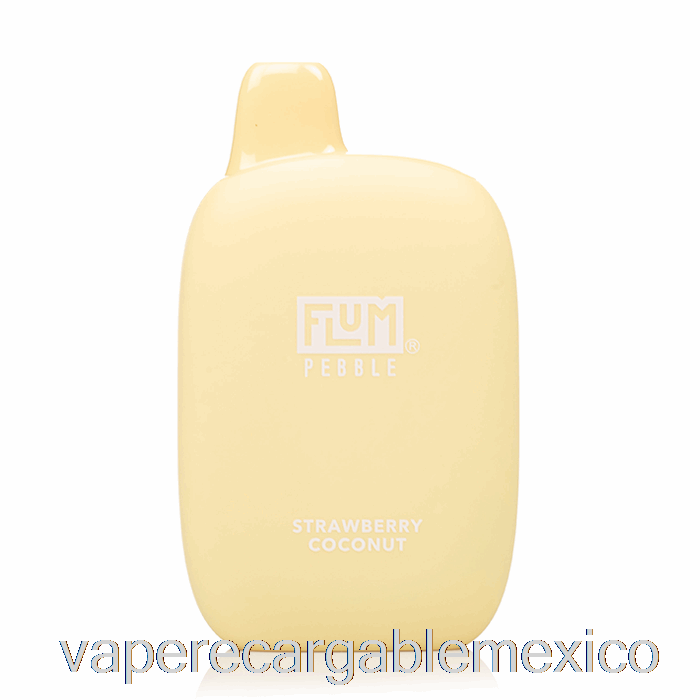 Vape Recargable Flum Pebble 6000 Desechable Fresa Coco